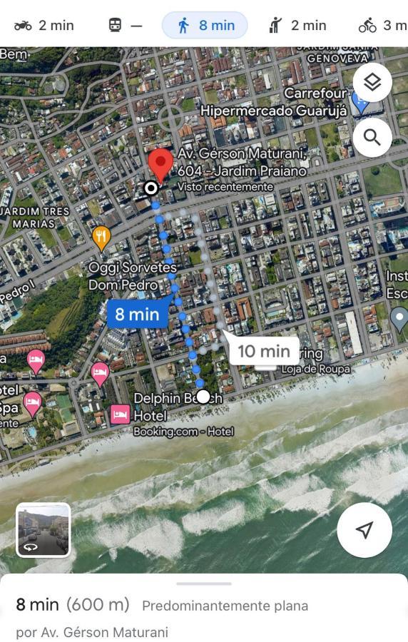 Ap 600M Da Praia Enseada, Ar, Wifi, Filtro, Secador Guarujá Eksteriør bilde
